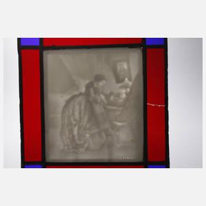 Zwei bleiverglaste Lithophanien