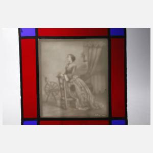 Zwei bleiverglaste Lithophanien