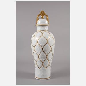 Große Deckelvase Art déco