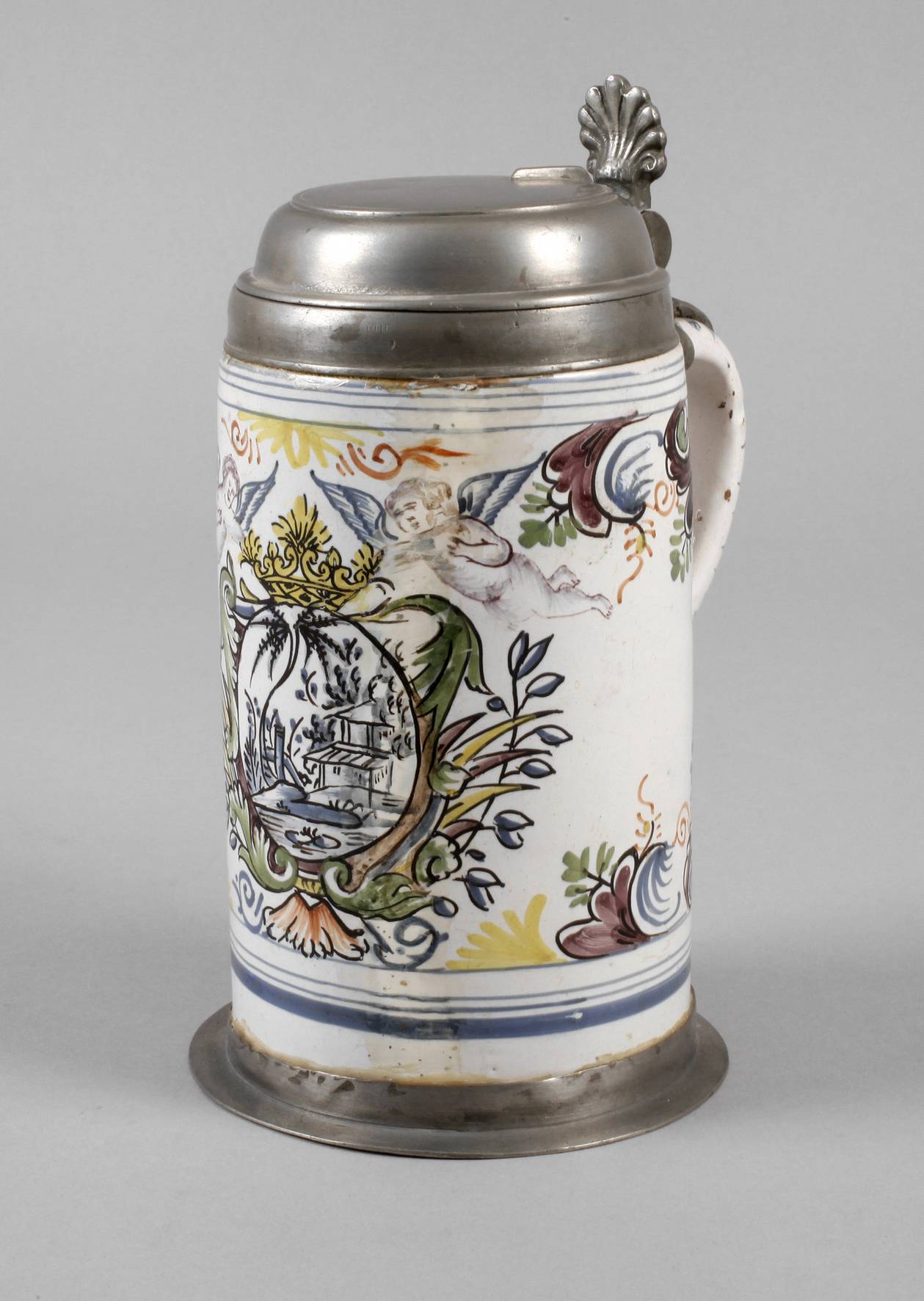 Erfurter Fayencewalzenkrug