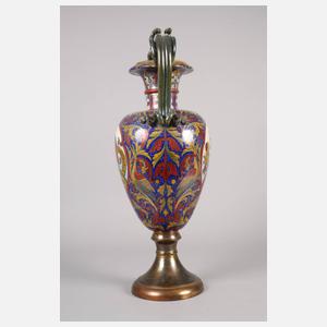 Große italienische Fayenceamphore