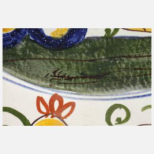 Großer Fayenceteller