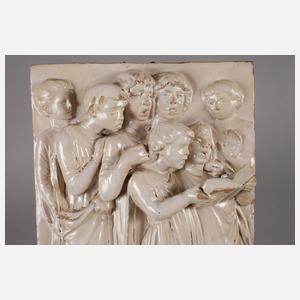 Italien Reliefplatte Cantoria nach Luca della Robbia