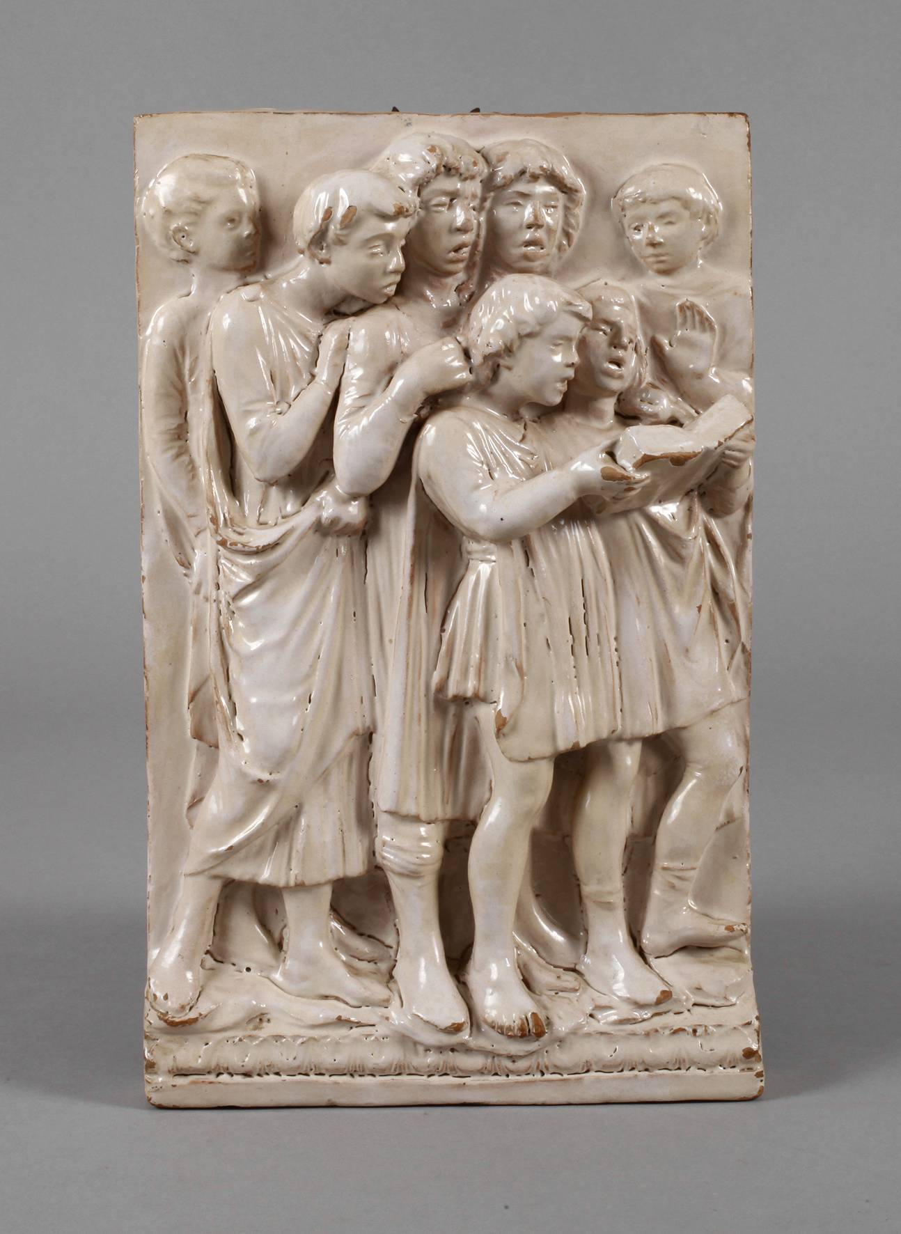 Italien Reliefplatte Cantoria nach Luca della Robbia