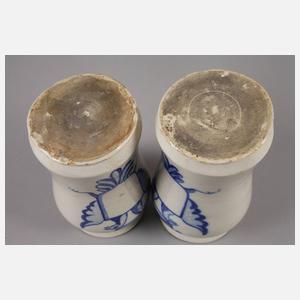 Zwei Albarelli mit Doppeladler