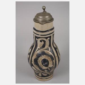 Drei geritzte Birnenkrüge Westerwald