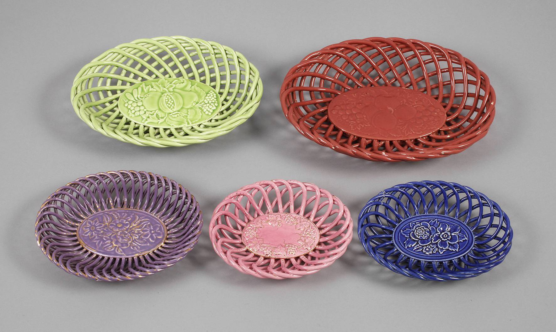 Amberg fünf Korbschalen