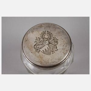 Deckeldose mit Ritterwappen