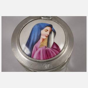 Bierkrug mit Porzellandeckel