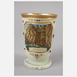 Ansichtenbecher Eingang i. d. zu Adersbach