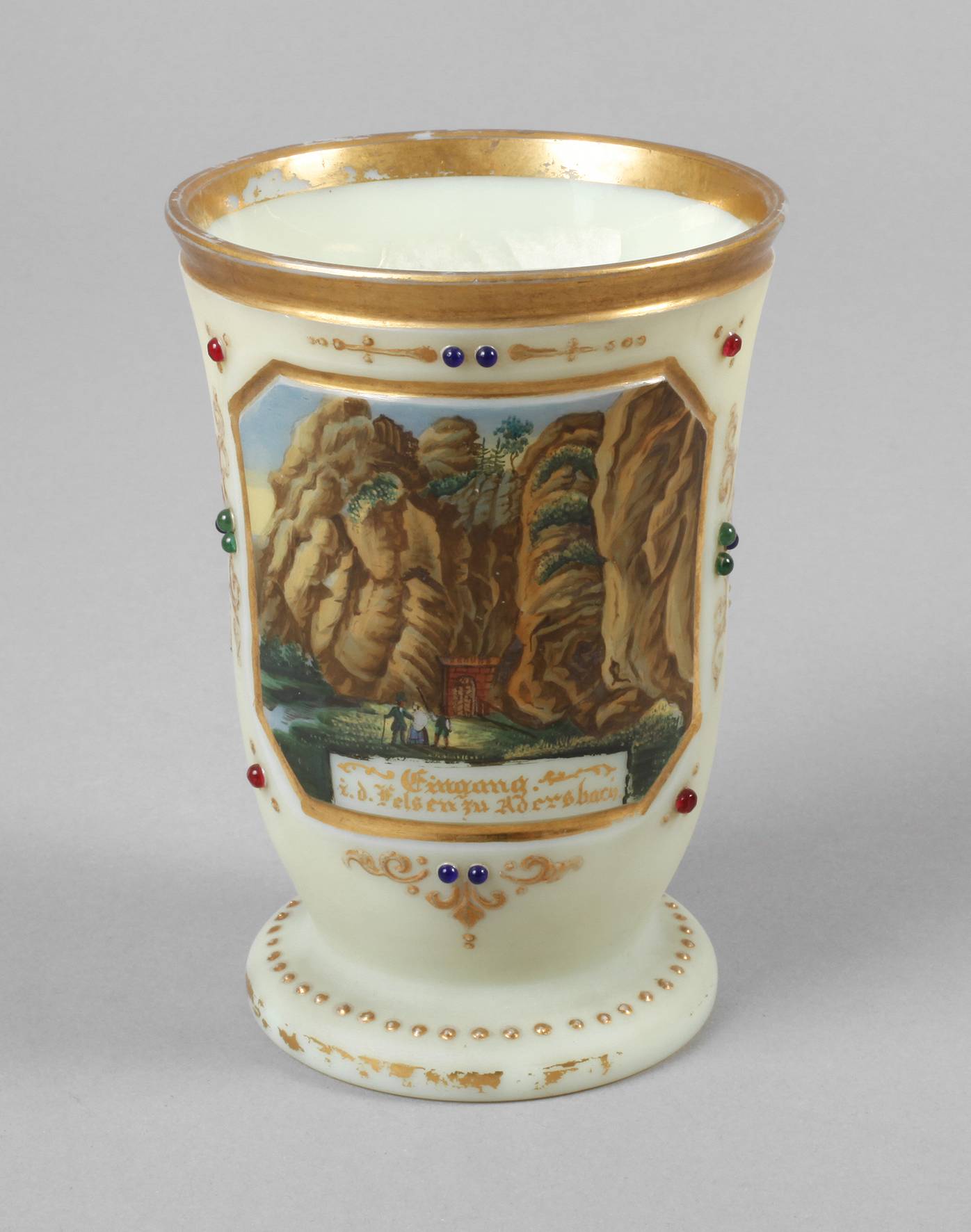 Ansichtenbecher Eingang i. d. zu Adersbach