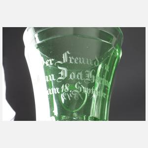 Biedermeierbecher Uranglas