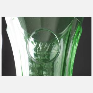 Biedermeierbecher Uranglas