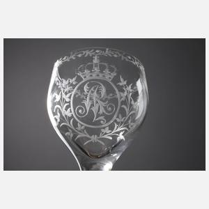 Sechs sächsische Trinkgläser Augustus Rex