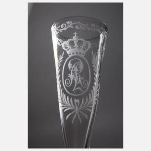 Sieben Sektflöten Augustus Rex