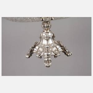 Biedermeier Silbertazza