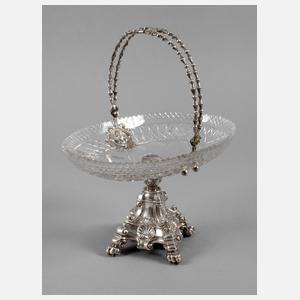 Biedermeier Silbertazza