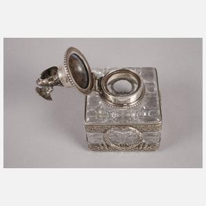 Paris Tintenfass mit Silbermontierung
