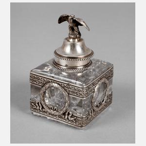 Paris Tintenfass mit Silbermontierung