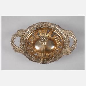 Silber Anbietschale Biedermeier