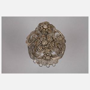 Silber Gürtelschnalle Filigranarbeit