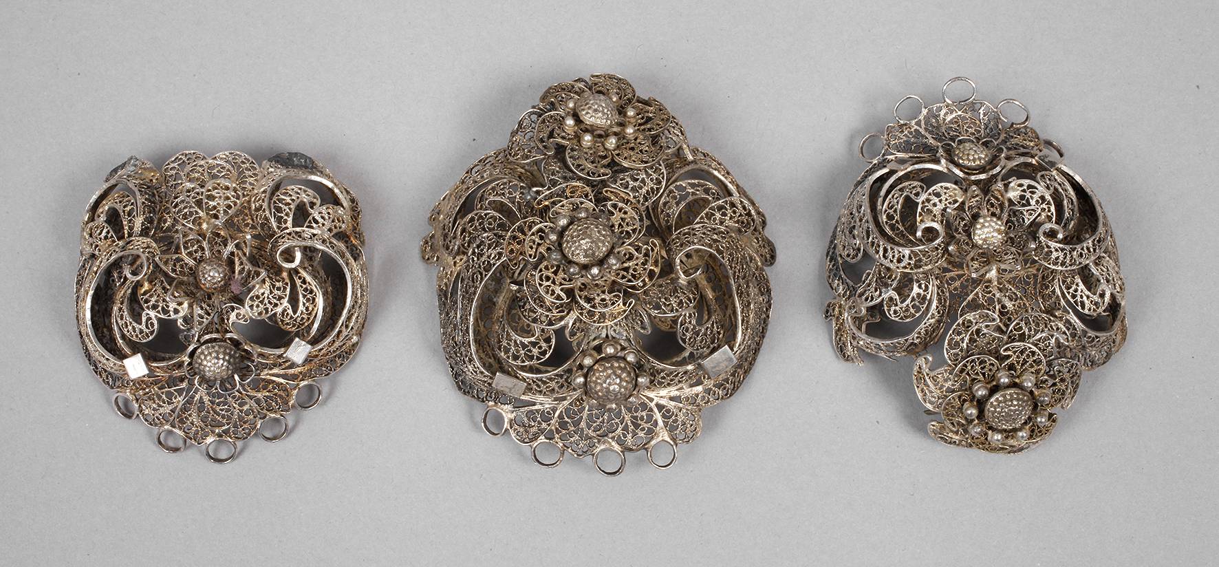 Silber Gürtelschnalle Filigranarbeit