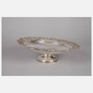 Zwei Silberschalen und zwei Salieren