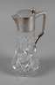 Karaffe Bleikristall mit Silbermontierung