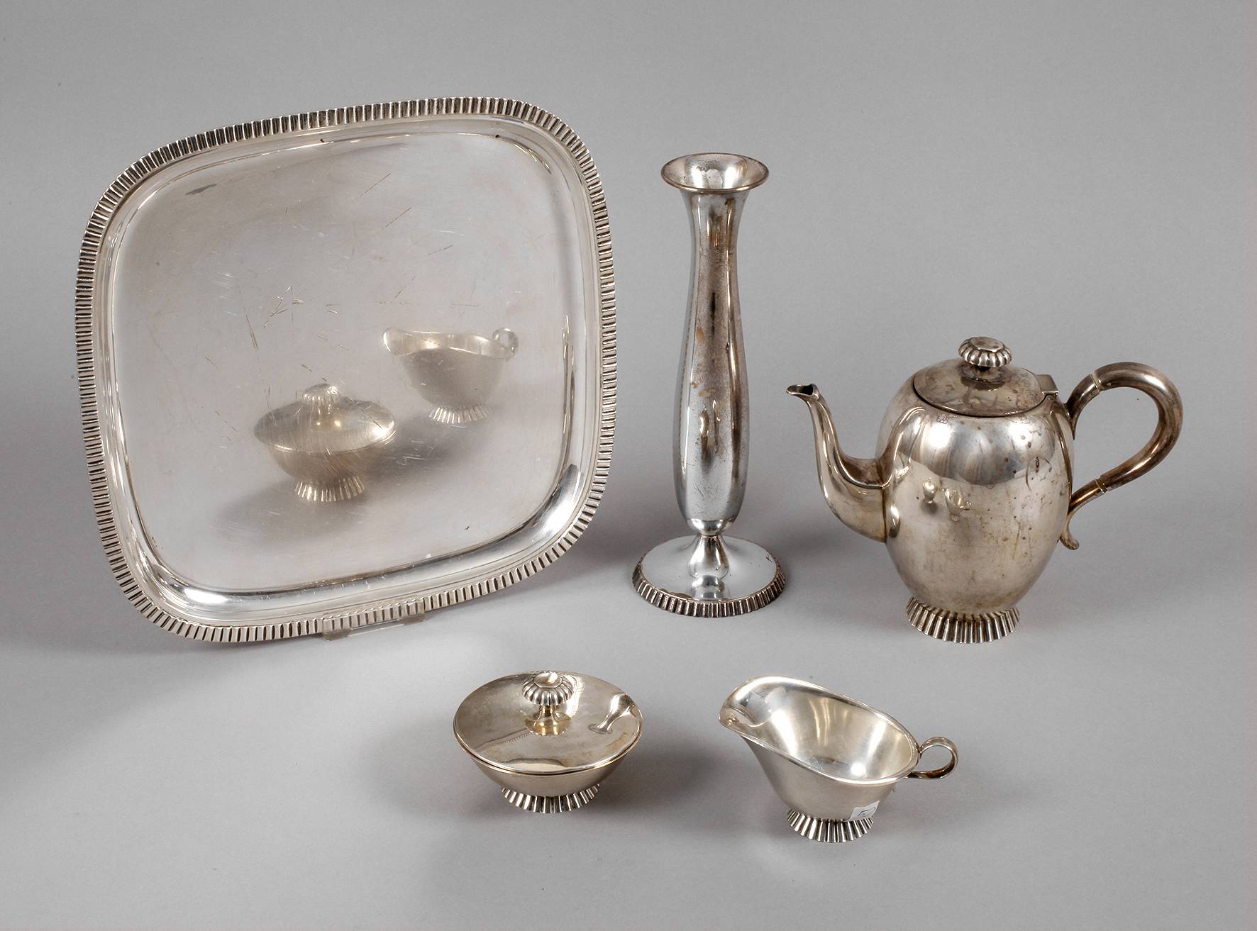 Wilkens Silberset Art déco