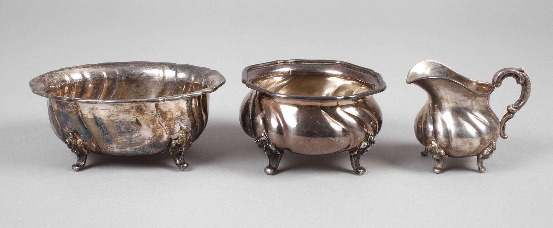 Silber drei Teile Dresdner Hofmuster