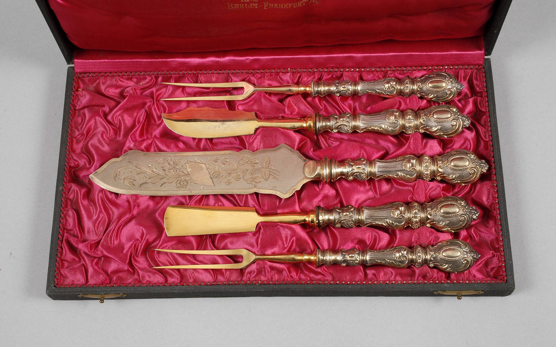 Silber Vorlegebesteck Historismus