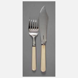 Sheffield England Fischvorlegebesteck