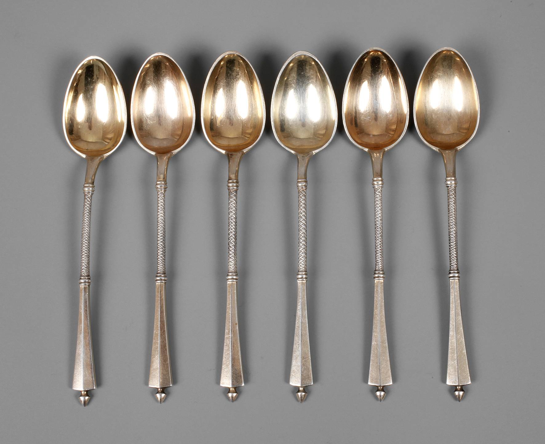 Silber sechs Mokkalöffel Kopenhagen