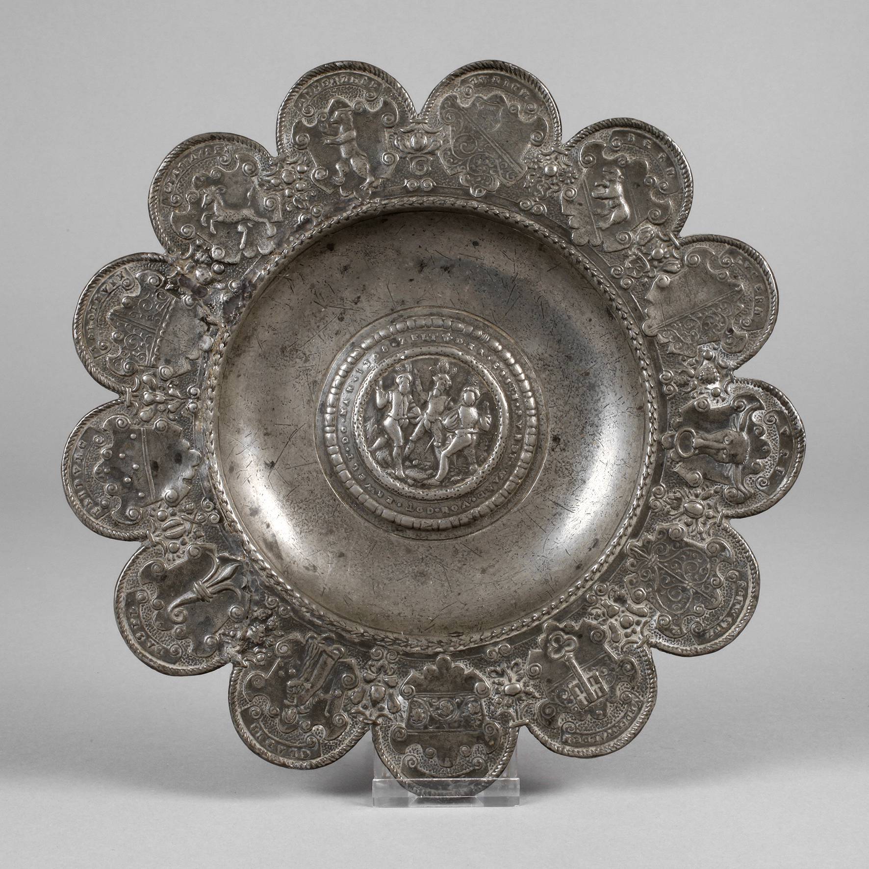 Schweizer Reliefteller mit Rütlischwur