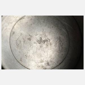 Drei Teile fränkisches Zinn