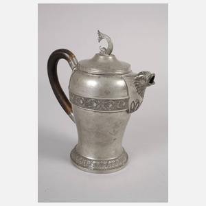 Kaffee- und Mokkakännchen Zinn