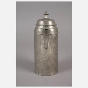 Zwei Teile Erfurter Zinn