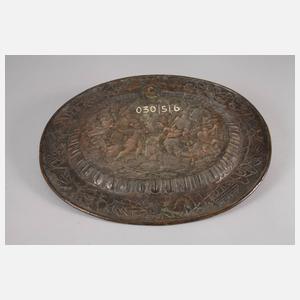 Wandplatte mit barocker Schlachtenszene