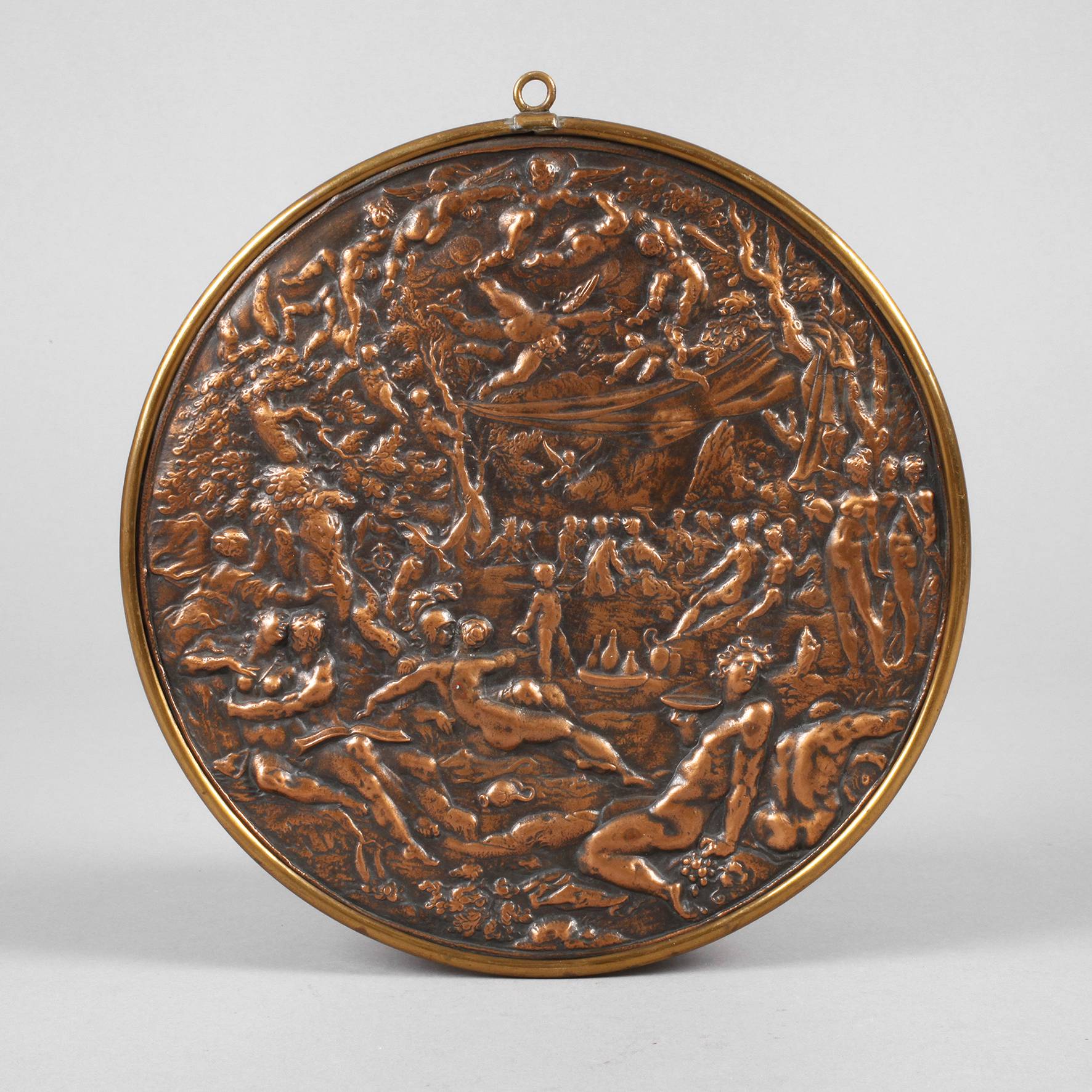 Kupferplatte Bacchanal