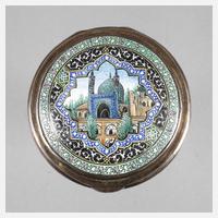 Puderdose mit emaillierter Moschee111