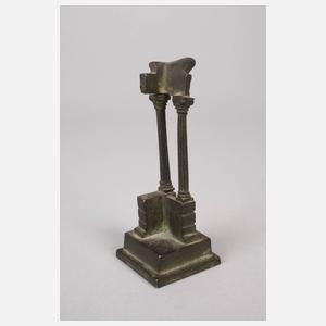 Miniaturbronze Tempelmodell