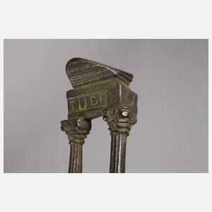 Miniaturbronze Tempelmodell