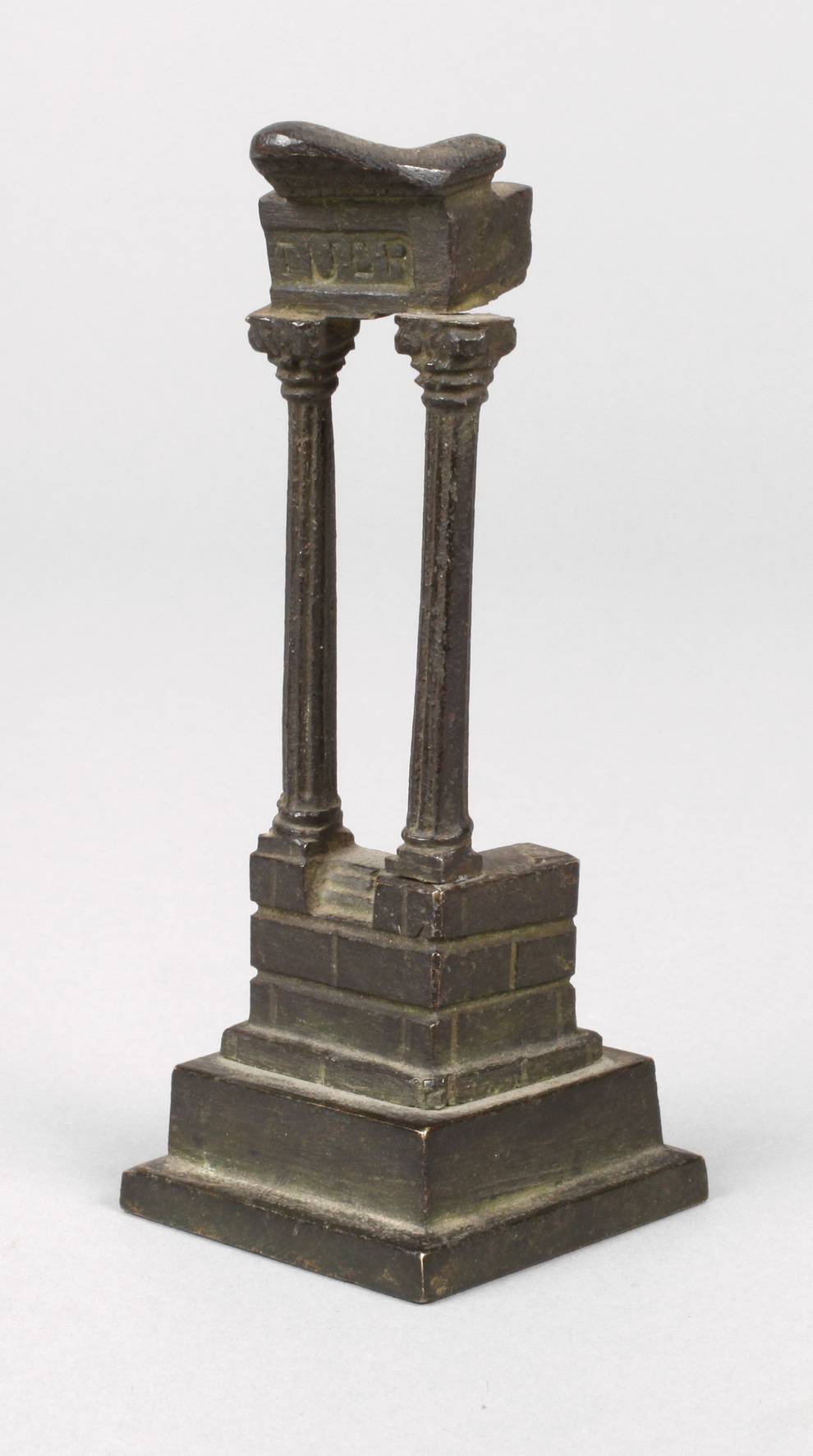 Miniaturbronze Tempelmodell