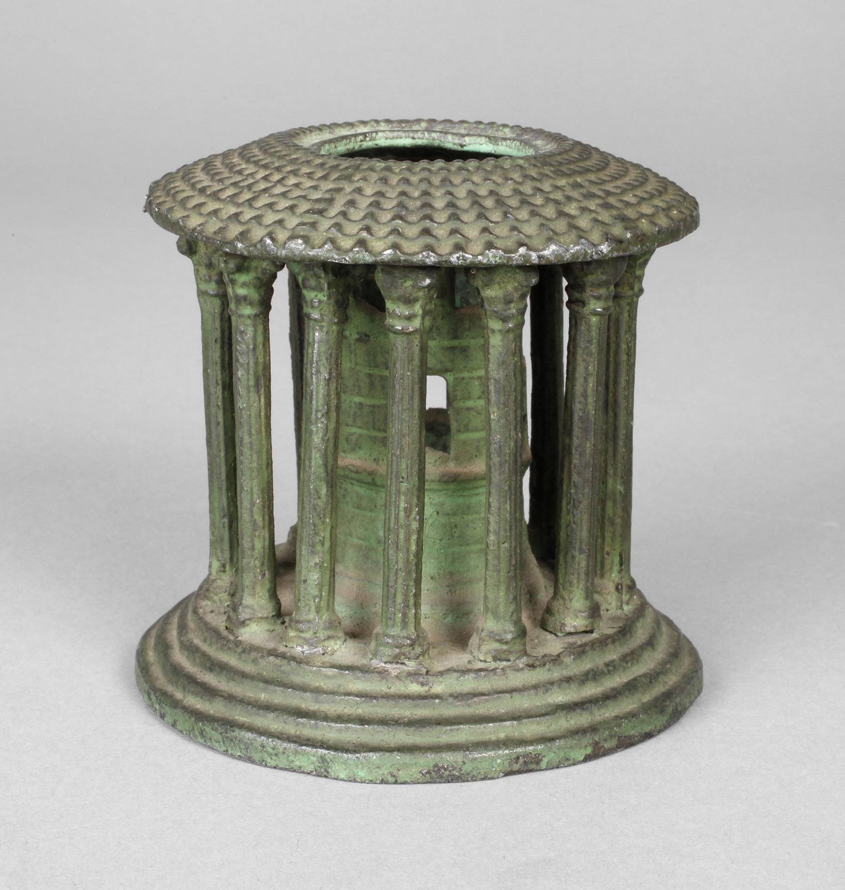 Miniaturbronze Tempelmodell