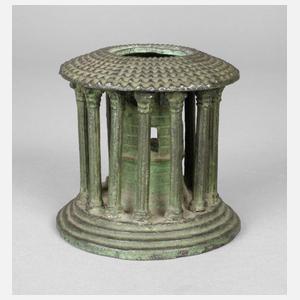 Miniaturbronze Tempelmodell