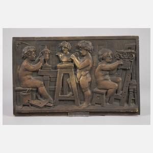 Zwei Reliefs als Allegorien