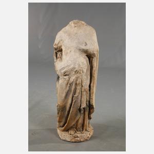 Gotische Kalksteinfigur