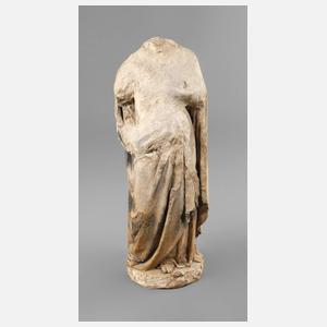 Gotische Kalksteinfigur