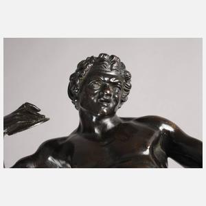 Antikenrezeption musizierender Faun mit Zimbeln