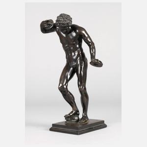 Antikenrezeption musizierender Faun mit Zimbeln